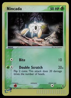 Pokemon Card - Nincada Dragon 67/97 Common Reverse Holo - Image 1