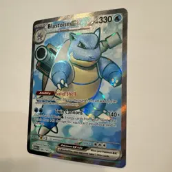 Blastoise ex 184/165 Sv: Scarlet & Violet 151 Holo Pokemon Card Full Art Water - Image 5