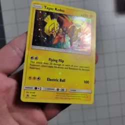 Tapu Koko Heavy Holo Bleed Error Misprint Pokemon Card Promo Sm30 - Image 1