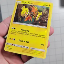 Tapu Koko Heavy Holo Bleed Error Misprint Pokemon Card Promo Sm30 - Image 2