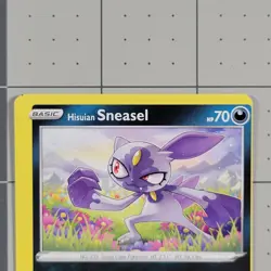 Hisuian Sneasel Miscut Error Pokemon Card Astral Radiance 092/189 NM - Image 3