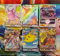 Pokemon Card Lot Full Art Alt Art Fire Pikachu Aerodactyl - Image 1