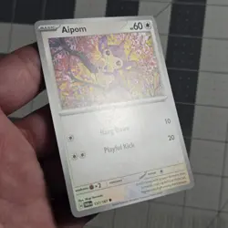 Aipom Misalignment Miscut Back Error Pokemon Card Twilight Masquerade - Image 4