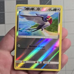 Taillow Misprint Error Missing Holo Pattern Insufficient Ink Pokemon Card - Image 1