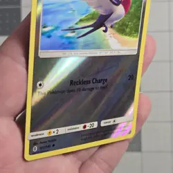 Taillow Misprint Error Missing Holo Pattern Insufficient Ink Pokemon Card - Image 3