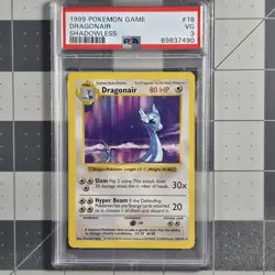 Rainbow Error Dragonair Base Set Shadowless Misprint Repeat WOTC Pokemon Card - Image 1