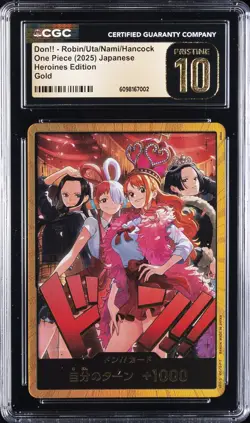 2025 ONE PIECE DON!! CARD ROBIN/UTA/NAMI/HANCOCK CGC 10 PRISTINE - Image 1