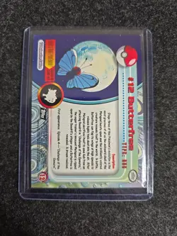 Butterfree #12 - 2000 Topps Chrome Pokemon TV Card - Image 2