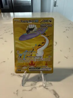 Raging Bolt EX 218/162 Temporal Forces Hyper Rare Full Art Gold Card - Image 1