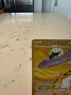 Raging Bolt EX 218/162 Temporal Forces Hyper Rare Full Art Gold Card - Image 2