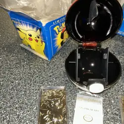 1999 Pokemon Burger King 23K Gold Plated Trading Card w/ Box Pokeball Set of 5 - Image 4