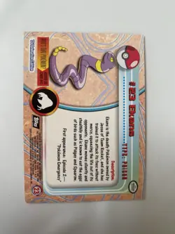EKANS #23 2000 TOPPS CHROME SERIES 1 HOLO FOIL POKEMON TV ANIMATION CARDS - Image 2