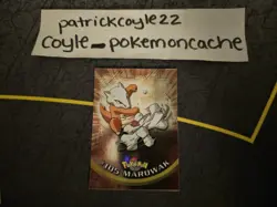Marowak #105 Holo Pokemon Topps Series 2 Card LP front/VLP back - Image 2