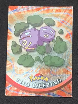 Weezing #110 - Holo - Topps Pokemon Card 2000 - Series 2 - Blue Logo Rare - Image 1