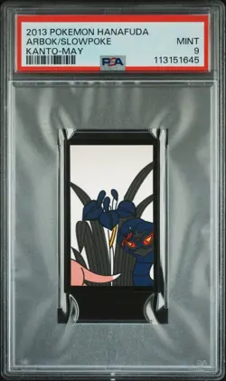 Pokemon Card Arbok Slowpoke Kanto May Hanafuda 2013 PSA 9 MINT - Image 1