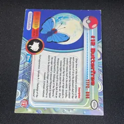 Butterfree #12 Holo Pokemon Topps Series 1 Card (Blue Label) NM - Image 2