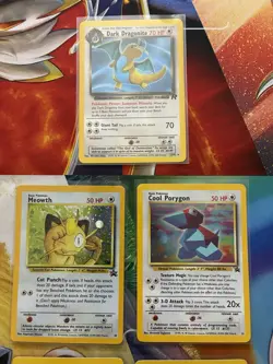 Vintage Pokemon Card Lot WOTC Holo Etc Porygon Meowth Dragonite - Image 3