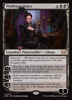 1x Professor Onyx Liliana Near Mint NM Rare MTG Magic Card Commander: Duskmourn - Image 1