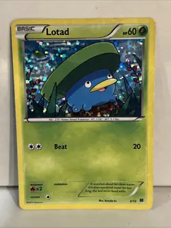 Lotad - 2/12 - 2015 McDonald's Holo Promo - Pokemon Card LP - Image 1