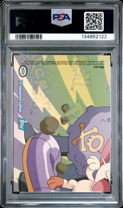 2000 TOPPS POKEMON TV ANIMATION SERIES 3 PUZZLE #P05 PUZZLE CARD 5 PSA 10 - Image 2