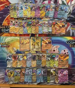 Pokemon Card Lot Full Art Alt Art Fire Mew Charizard Dragonite Moltres 54 Cards - Image 1