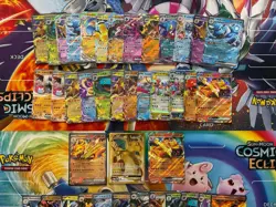 Pokemon Card Lot Full Art Alt Art Fire Mew Charizard Dragonite Moltres 54 Cards - Image 3