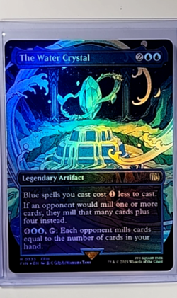 MTG Magic The Gathering FIN Final Fantasy Borderless Foil #333 The Water Crystal - Image 1