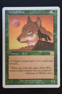 Magic The Gathering MTG WYLULI WOLF Classic Sixth Edition LP Lightly Played - Image 1