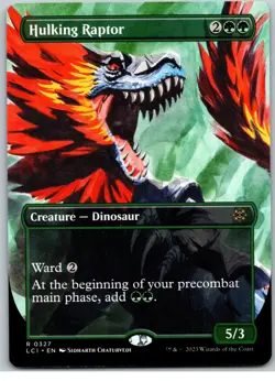 Hulking Raptor (Borderless) - The Lost Caverns of Ixalan - R 327 NM - Image 1