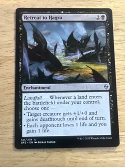 Retreat to Hagra Battle for Zendikar Regular MTG - Image 1
