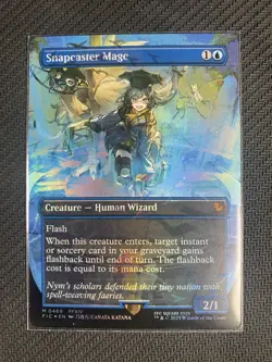 MTG Final Fantasy Snapcaster Mage (Borderless) (Chocobo Track Foil) #469 - NM - Image 1