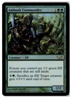 MTG Foil Ambush Commander - Duel Decks Moderately Played English - Image 1