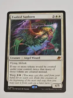 Exalted Sunborn English Edge of Eternities MTG Magic The Gathering Promo Stamped - Image 1