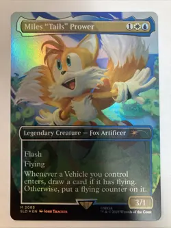 FOIL Miles "Tails" Prower 2085 Secret Lair Drop Sonic: Friends and Foes MTG - Image 1
