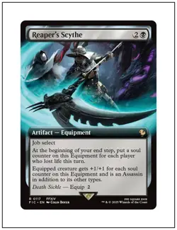 1x Reaper's Scythe, Extended Art, Final Fantasy, Magic MTG NM - Image 1