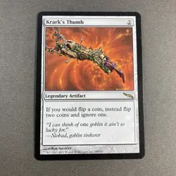 MTG Krark's Thumb Mirrodin Regular Magic The Gathering - Image 1