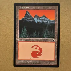 MTG ~ 2x ~ Mountain (Middle Chasm) ~ POR Magic Portal ~ 1997 English ~ MP - Image 2