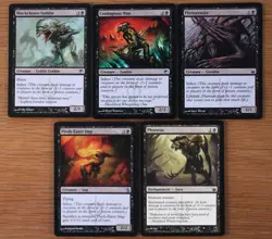 Set of 10 Black Infect Creatures *NM* Phyrexia Magic MTG Poison Counters Toxic - Image 2