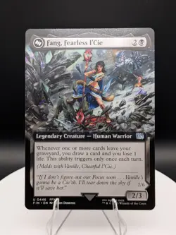 Fang, Fearless l'Cie Extended Art Regular: Final Fantasy MTG (NM) - Image 1