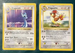 Pokemon TCG Base Set Shadowless - Dragonair (18/102) & Pidgeotto (22/10) - LP - Image 1