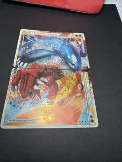 Pokemon Legend Undaunted Top and Bottom Kyogre Groudon Lp Condition - Image 1