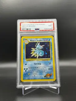 2000 Pokemon Gym Heroes Misty’s Seadra Holo 9/132 PSA 9 - Image 1