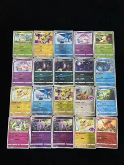 Lot 20 Pokemon TCG S-Chinese Glaceon Vaporeon Sylveon Umbreon Holo yo8 #15 - Image 1