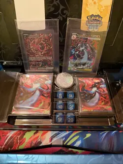 Pokemon Phantasmal Flames UPC PROMOS PLUS ACCESSORIES MEGA CHARIZARD ORICORIO - Image 1