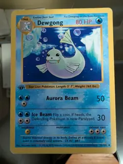 Dewgong 25/102 1999 1st Edition Base Set Pokemon SHADOWLESS - Image 1