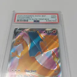 2020 Pokemon SWSH Promo Charizard V Holo #SWSH050 PSA 9 - Image 4