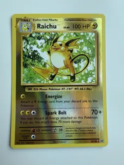 Pokemon TCG Raichu 36/108 Reverse Holo Rare XY: Evolutions - Image 1