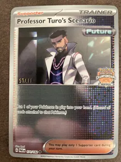 Pokemon Professor Turo’s Scenario 171/182 - STAFF - Regional Championship Promo - Image 1
