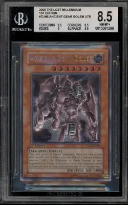 Yu-Gi-Oh! Ancient Gear Golem 1st Edition Ultimate Rare TLM-EN006 BGS 8.5 - Image 1