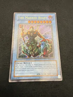 The Masked Beast LON-001 Labyrinth of Nightmare Unlimited Ultra Rare MP - Image 1